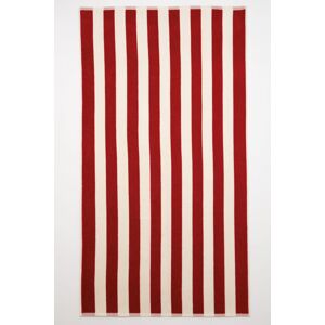 DEFACTO Women's Striped Sand-Repellent Cotton Beach Towel