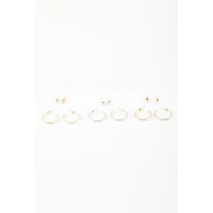 DEFACTO Women's 6-Piece Hoop Earrings