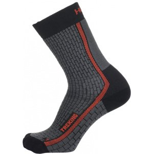 Ponožky HUSKY Treking antracit/červená