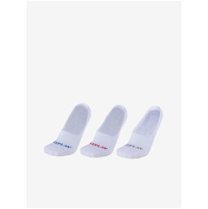 Sada tří párů ponožek v bílé barvě Replay