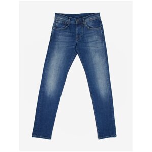 Tmavě modré pánské slim fit džíny Pepe Jeans Cane - Pánské