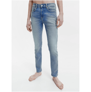 Světle modré pánské slim fit džíny Calvin Klein Jeans - Pánské