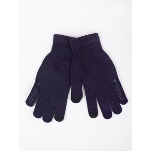 Yoclub Man's Men's Touchscreen Gloves RED-0243F-AA5E-005 Navy Blue