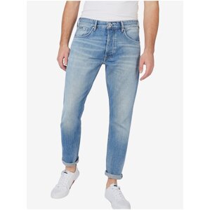 Světle modré pánské straight fit džíny Pepe Jeans Callen - Pánské