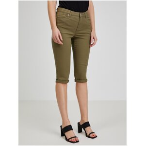 Khaki dámské capri kalhoty ORSAY