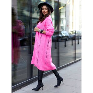 Pink cardigan By o la la cxp1126.hotpink