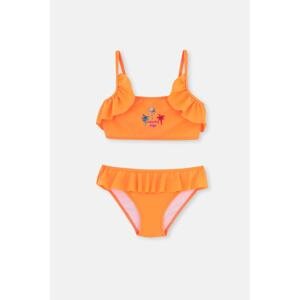 Dagi Orange Flounce Bikini Set.