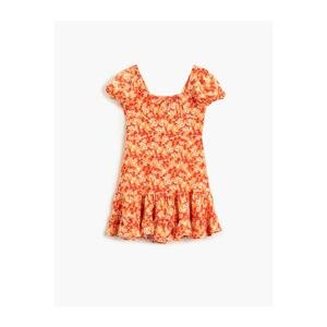 Koton Dress - Orange - Ruffle both