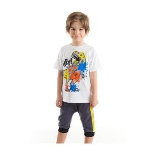 Mushi Dino Splash Boy's T-shirt Capri Shorts Set