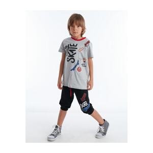 Mushi Born To Skate Boy's T-shirt Capri Shorts Set