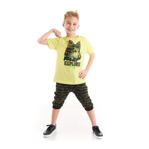 Mushi Explorer Wolf Boy T-shirt Capri Shorts Set