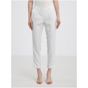 Bílé dámské kalhoty CAMAIEU - Dámské