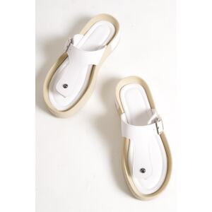 Capone Outfitters Mules - White - Flat