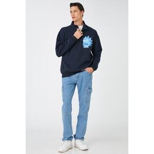 Koton Men's Dark Indigo Sweatshirt