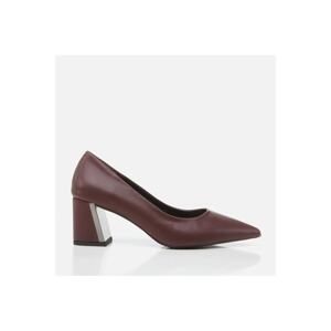 Yaya by Hotiç Claret Red Women's Footwear Chunky Heel