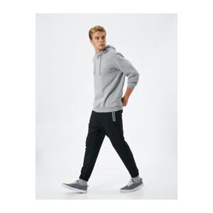 Koton Jogger Sweatpants with Lace Waist and Zipper Pocket Detail