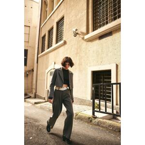 VATKALI Masculine Palazzo Pants Gray