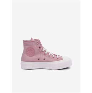 Růžové dámské pruhované kotníkové tenisky Converse Chuck Taylor  - Dámské