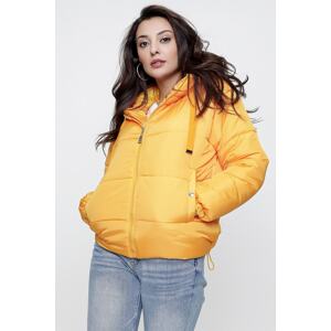 By Saygı Elastic Waist, Hooded, Lined Inflatable Coat with Pocket.