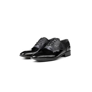 Ducavelli Tuxedo Genuine Leather Men's Classic Shoes Black