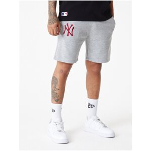 Šedé pánské kraťasy New Era League essentials shorts NEYYAN - Pánské