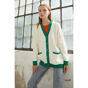 InStyle Vega Pocket Knitwear Cardigan - White