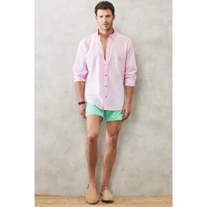 AC&Co / Altınyıldız Classics Men's Mint Standard Fit Quick Dry Swimwear Marine Shorts.