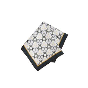 ALTINYILDIZ CLASSICS Men's White-green Patterned Handkerchief