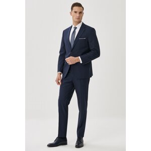 ALTINYILDIZ CLASSICS Men's Navy Blue Regular Fit Comfortable Cut 4 Drop Suit