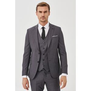 ALTINYILDIZ CLASSICS Men's Anthracite Extra Slim Fit Slim Fit Vest Suit.