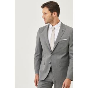 ALTINYILDIZ CLASSICS Men's Gray Slim Fit Slim Fit Patterned Suit