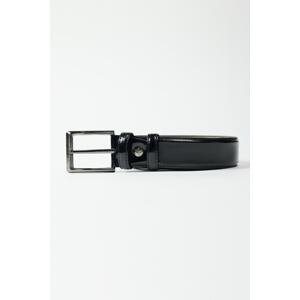 ALTINYILDIZ CLASSICS Men's Black Patent Leather Belt