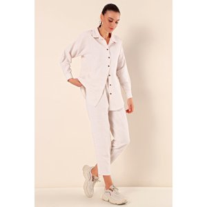 Bigdart 6622 Linen Double Suit - Cream