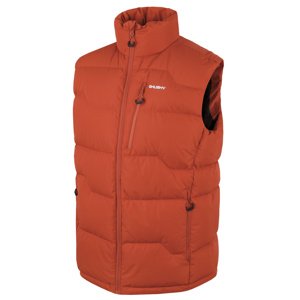 Pánská péřová vesta na zip HUSKY Deep M dark orange