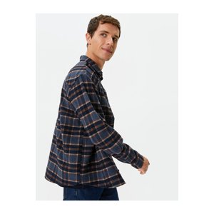 Koton Lumberjack Shirt Pocket Detailed Classic Collar Buttoned Long Sleeve