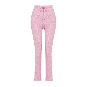 Trendyol Pink Floral Cotton Knitted Pajama Bottoms