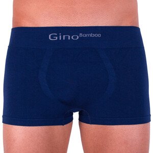 Pánské boxerky Gino bezešvé bambusové modré