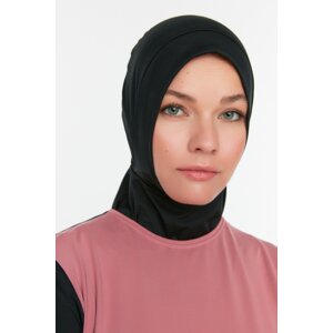 Trendyol Black Neck Collar Swimwear Bonnet