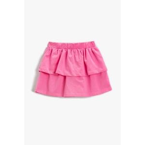 Koton Ruffle Mini Skirt Cotton