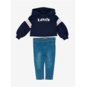 Levi's Modrý holčičí set džínů a mikiny s kapucí Levi's® - Holky