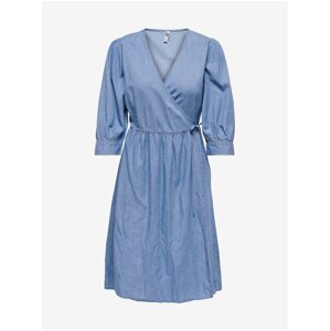 Modré džínové zavinovací šaty JDY Casper - Dámské