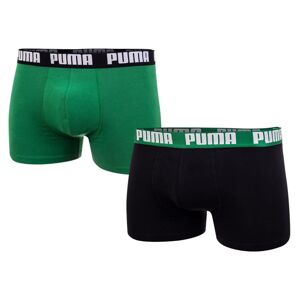 Sada dvou pánských boxerek v černé a zelené barvě Puma - Pánské