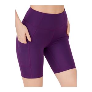 LOS OJOS Women's Purple High Waist Consolidator Double Pocket