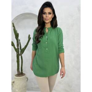 Shirt green Och Bella BI-1144.green