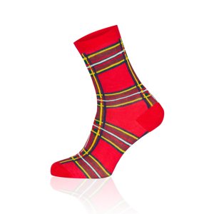 Dlouhé ponožky SANTA - červené/barevné