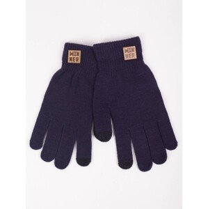 Yoclub Man's Gloves RED-0219F-AA50-011 Navy Blue