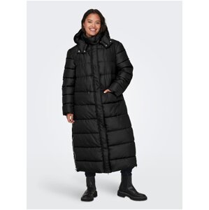 Černý dámský prošívaný zimní kabát JDY Duran