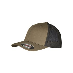 Flexfit Trucker Recycled Mesh olivově/černá