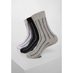 Fuck You Socks 3-Pack černá/šedá/bílá