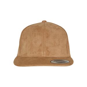 Suede Leather Snapback khaki